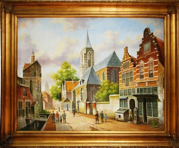 Картина в раме "Старая Голландия" 90х120 см